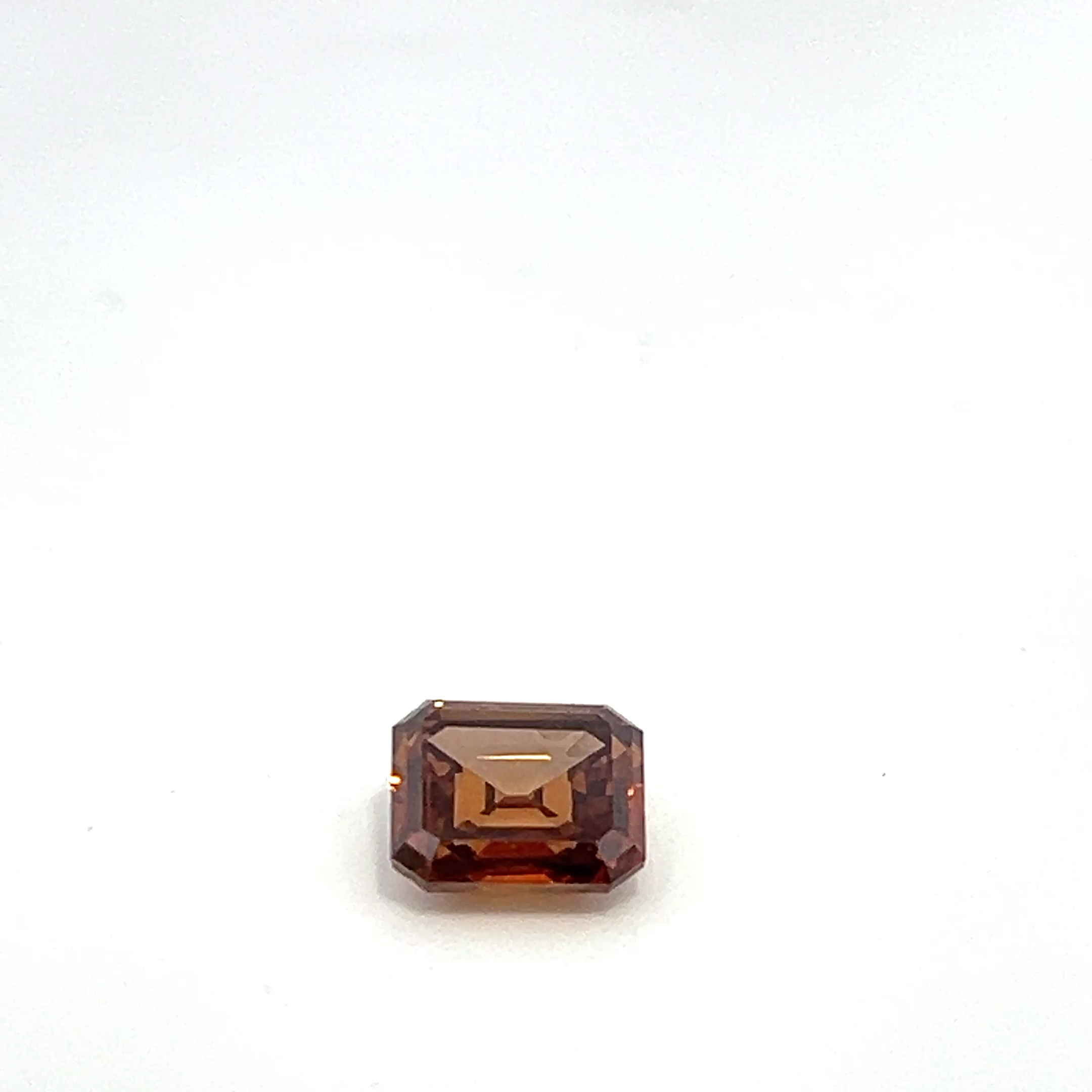 Asscher 3.09 FANCY RADISH ORANGE SI1 